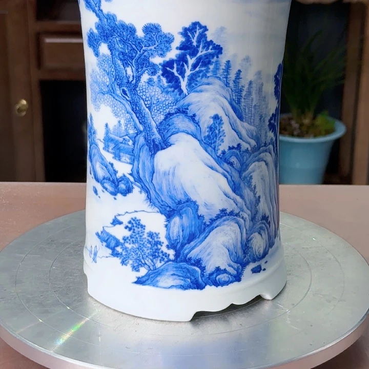 创***制山水陶瓷花盆88888888888