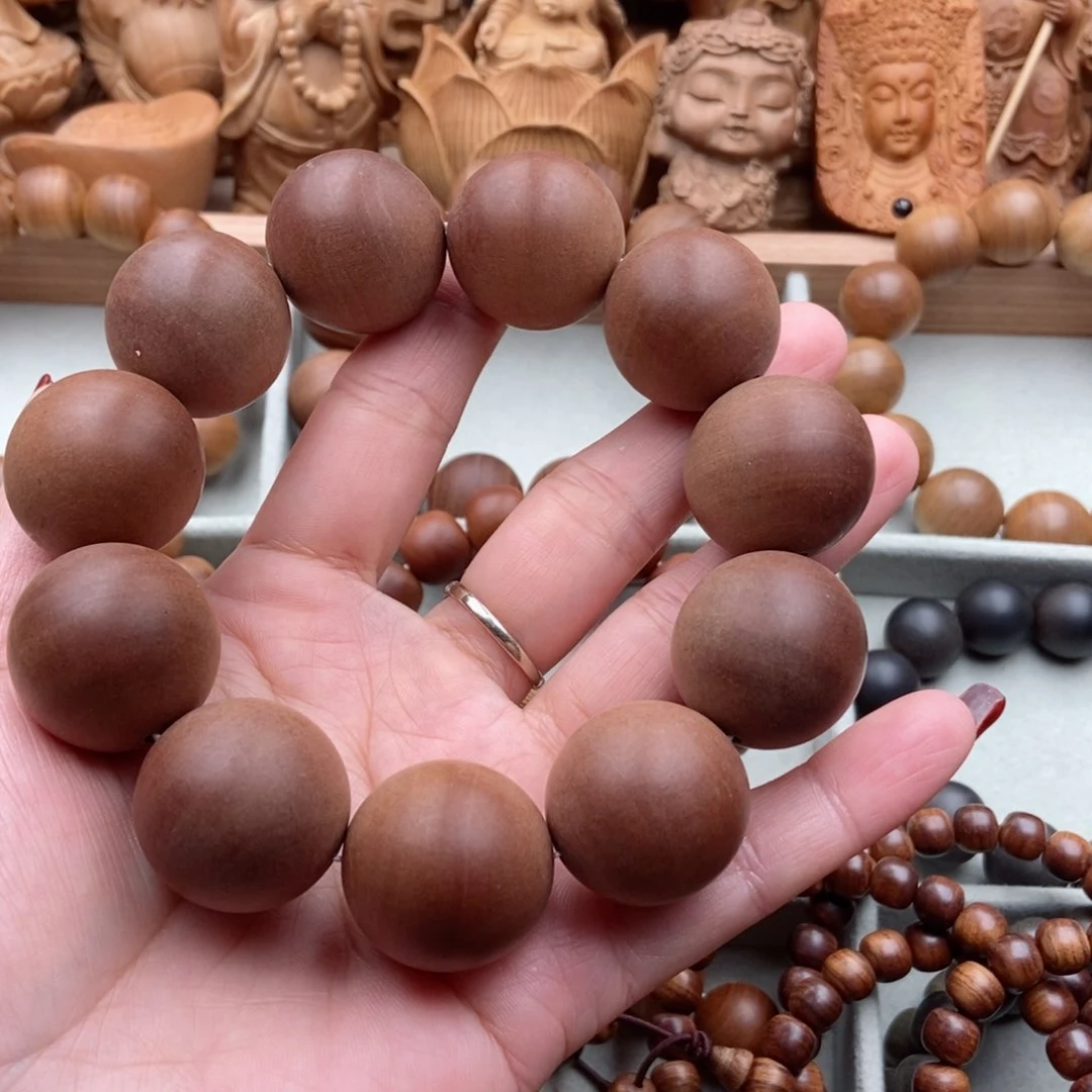 檀香木手串/手链大***子老山檀红肉奶香手串
