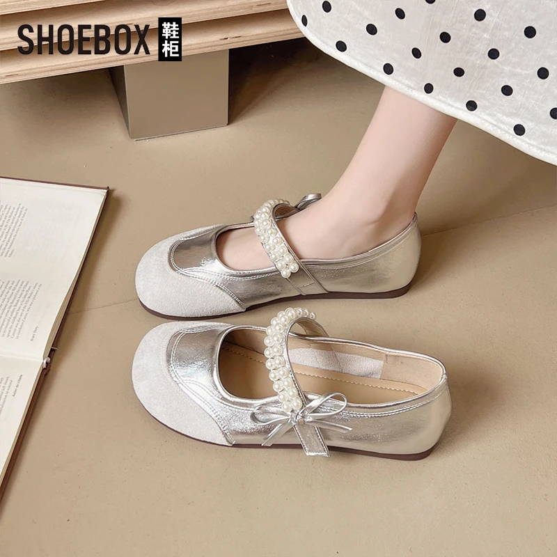 达芙妮集团旗下爆款玛丽珍单鞋女2025秋季新款软底圆头浅口晚晚鞋