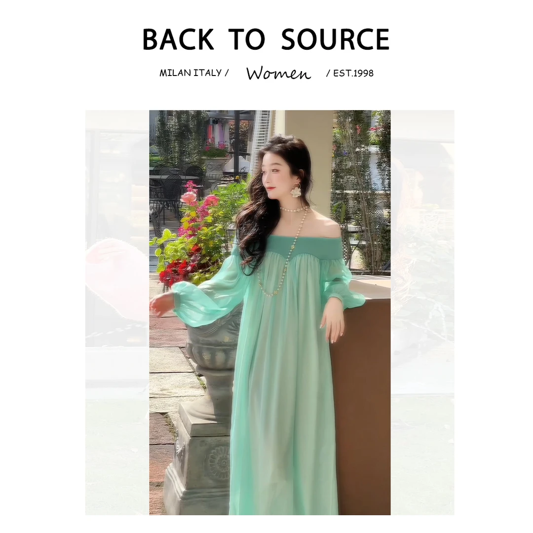 是百亿呀 【浪漫出逃】今年流行漂亮千金感独特超好看多色连衣裙