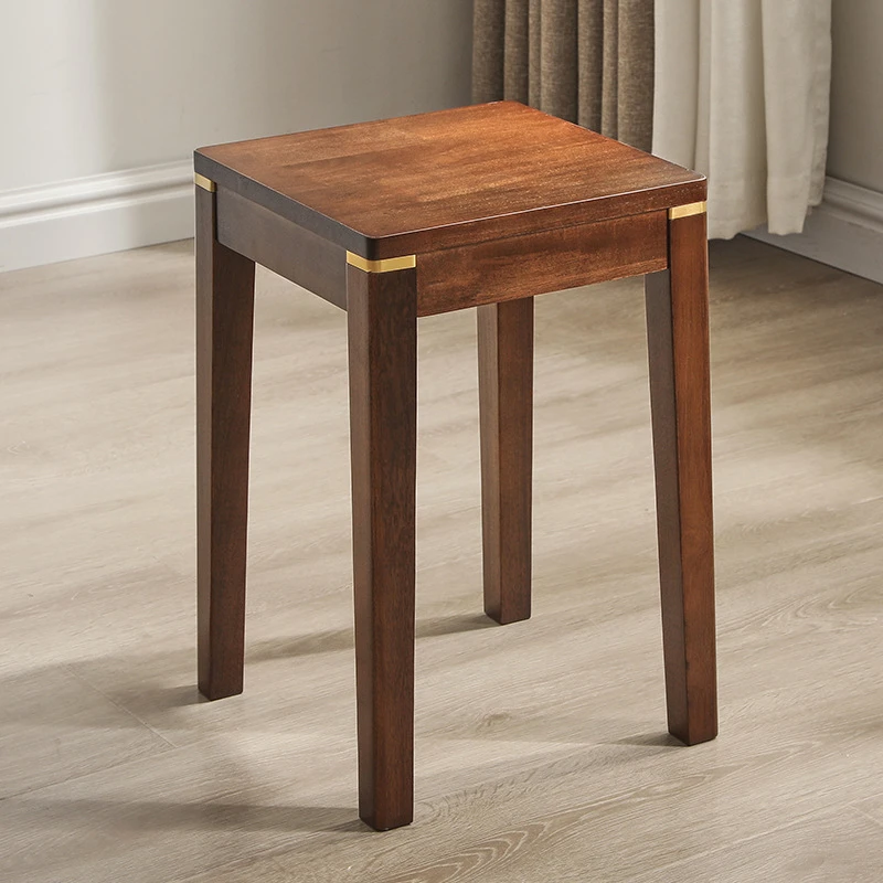实木小凳子家用创意高方脚凳多功能客厅餐桌圆木板凳子创意小凳子
