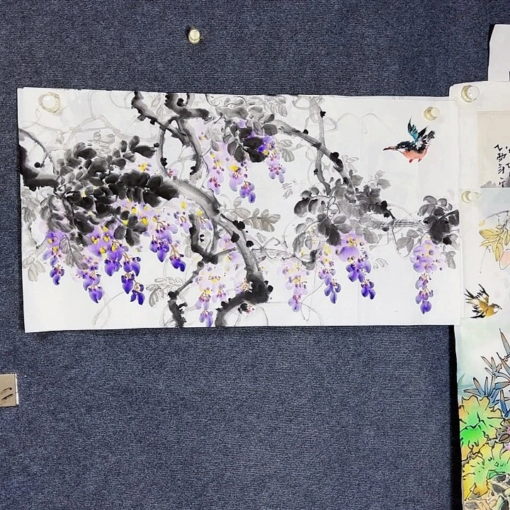 国画国画花鸟画作品