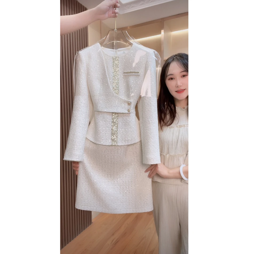 【现货  下午发】3112囯内设计师品牌女装气质收腰长袖连衣裙