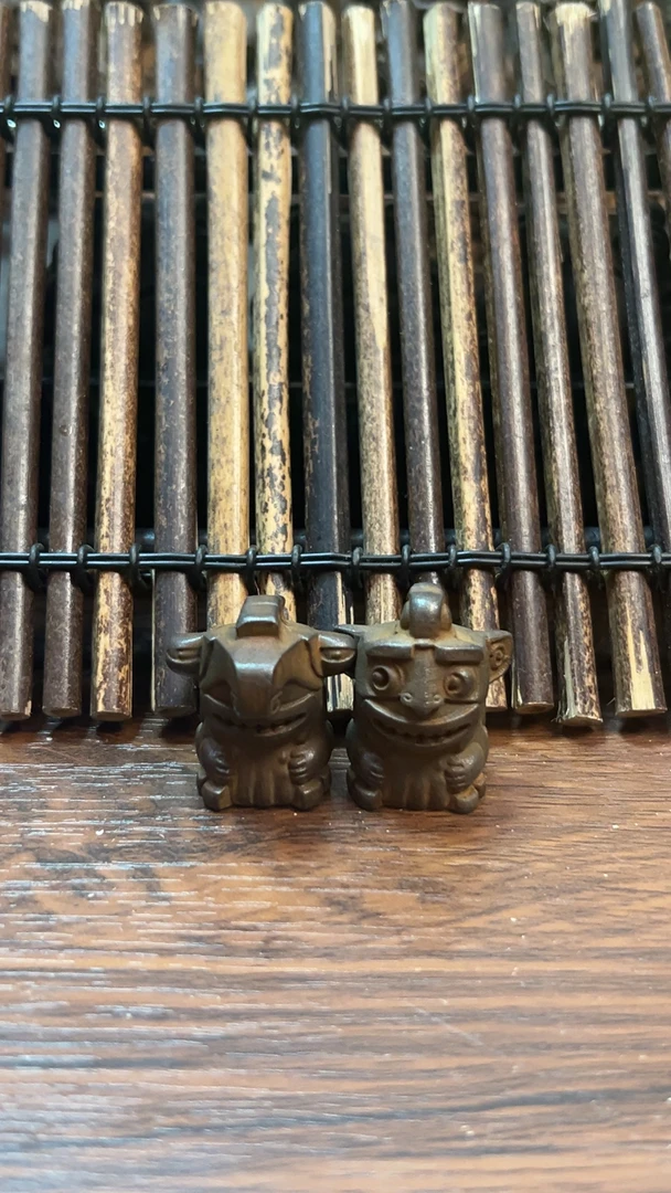 铸铁复古创意可爱结界兽潮玩手工茶宠茶玩桌面茶道装饰摆件