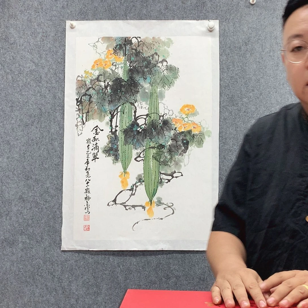 纸本手绘国画作品定制