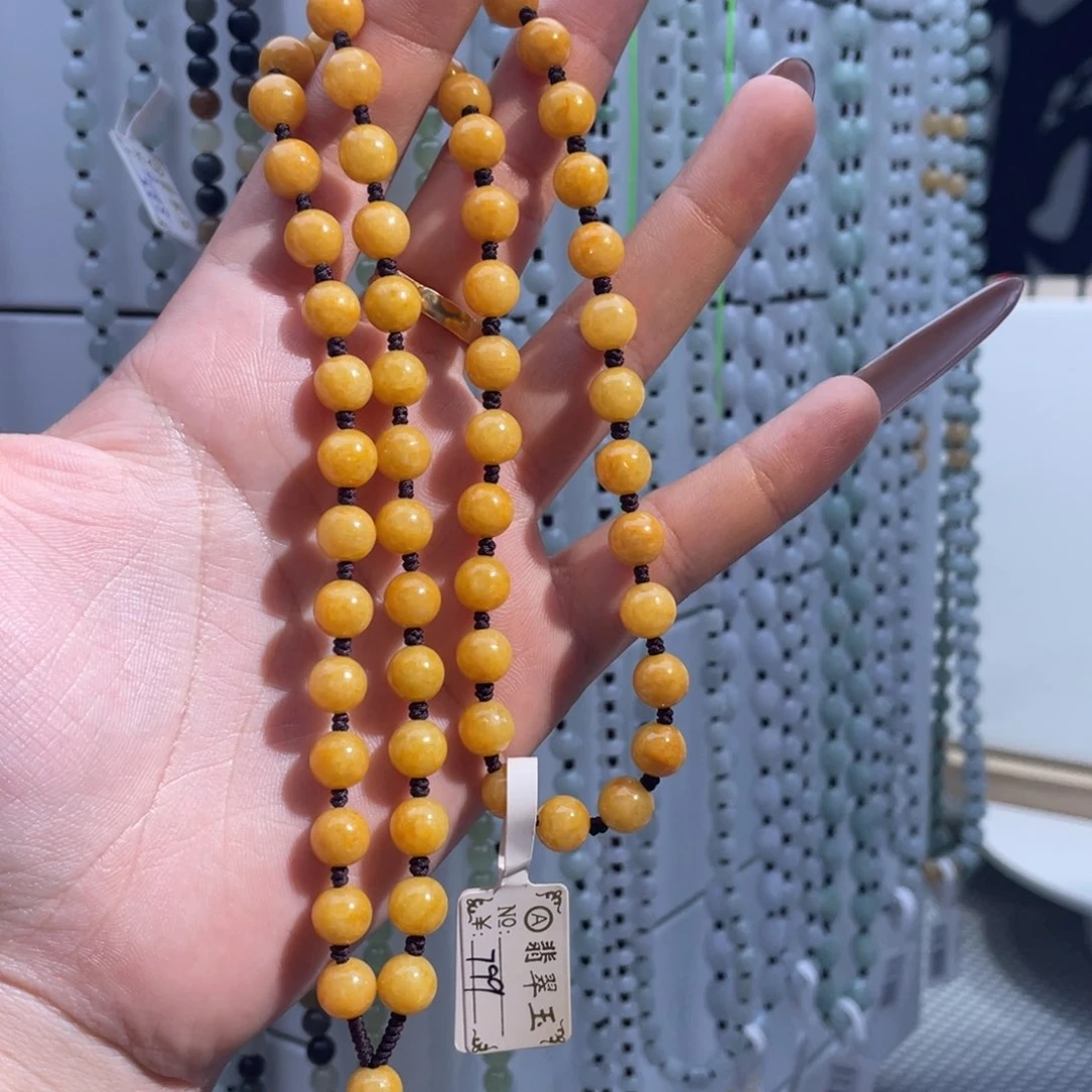 颈饰未镶嵌翡翠手工编织