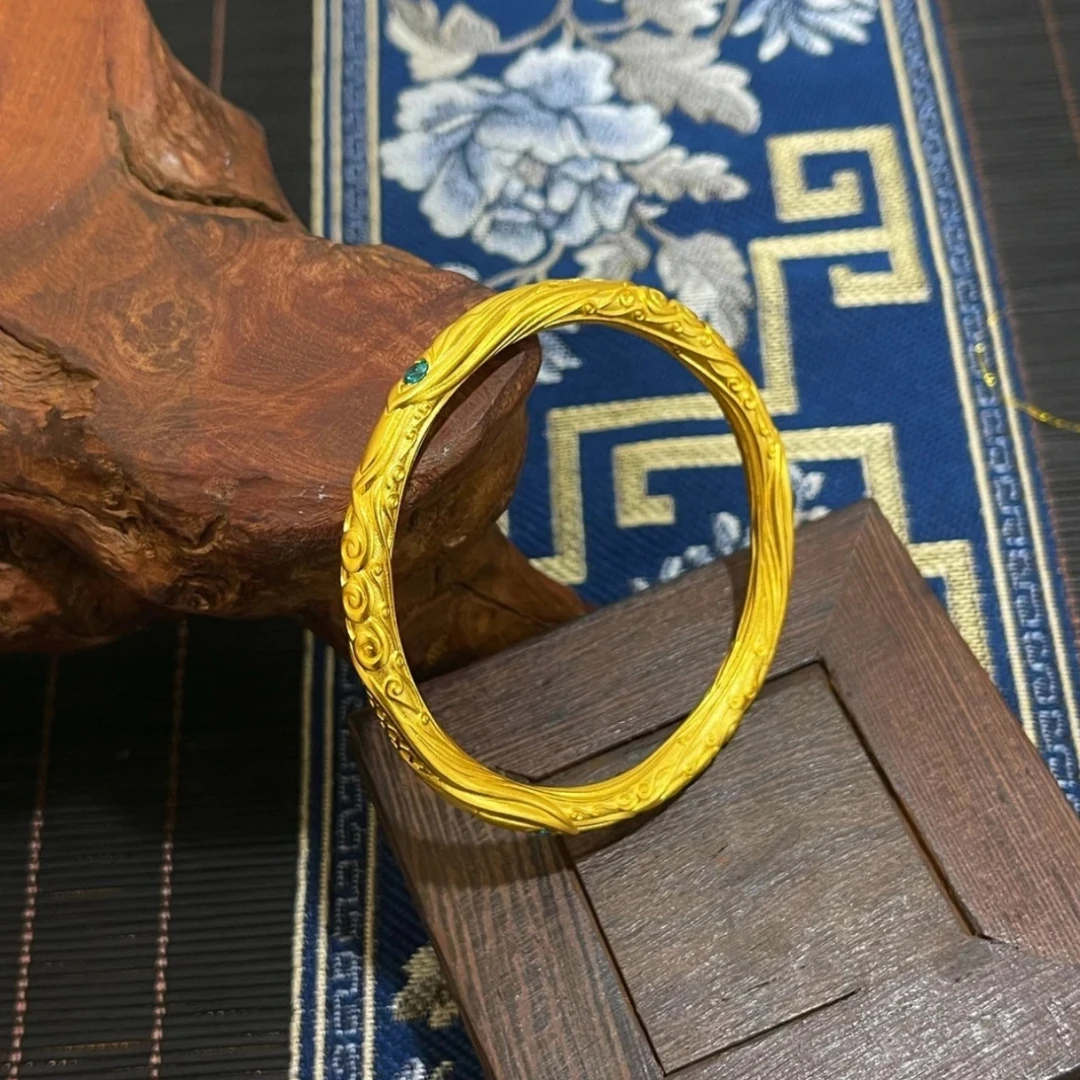 哪吒同款乾坤圈手镯 祥云乾坤圈实心
