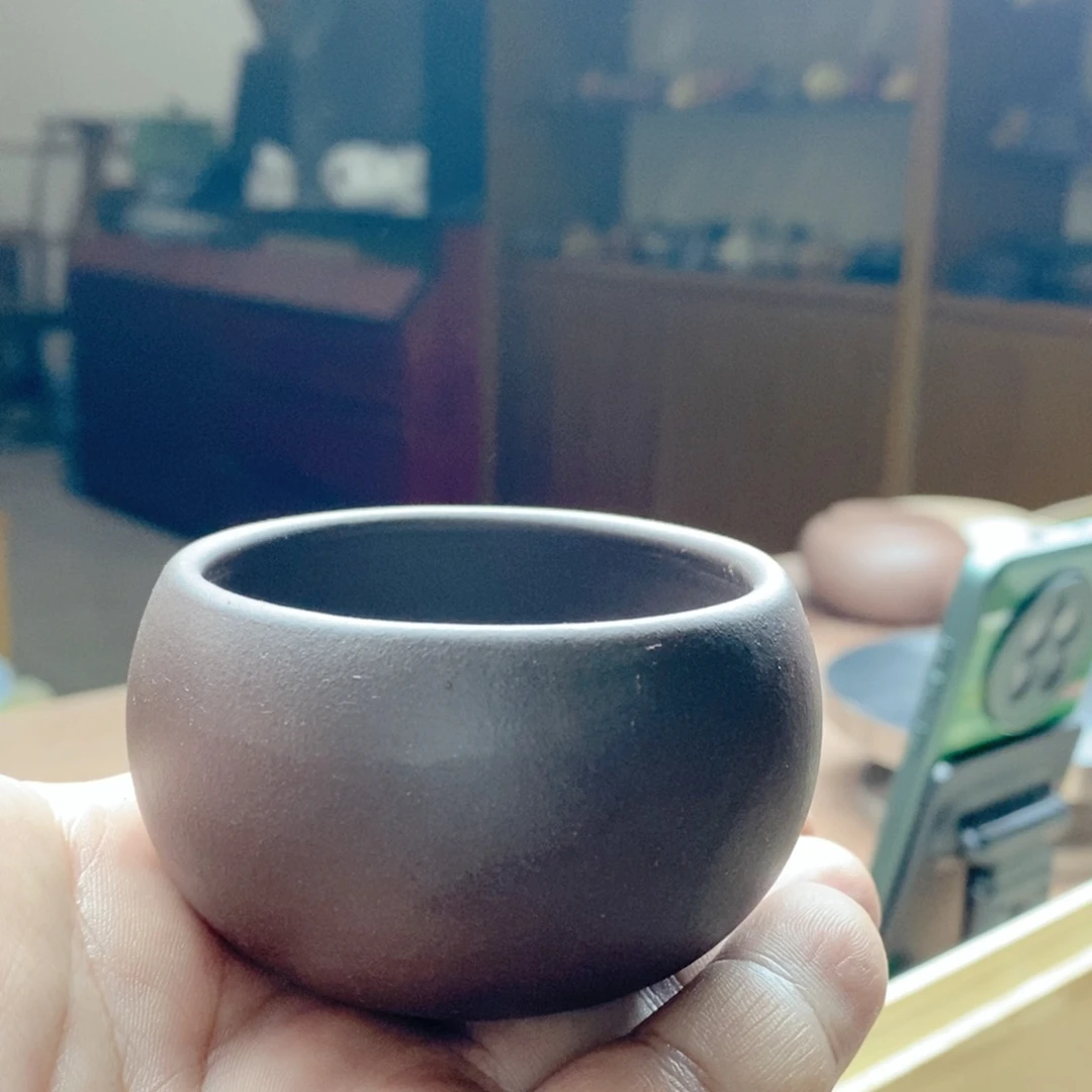 紫砂茶杯茶烧主人杯
