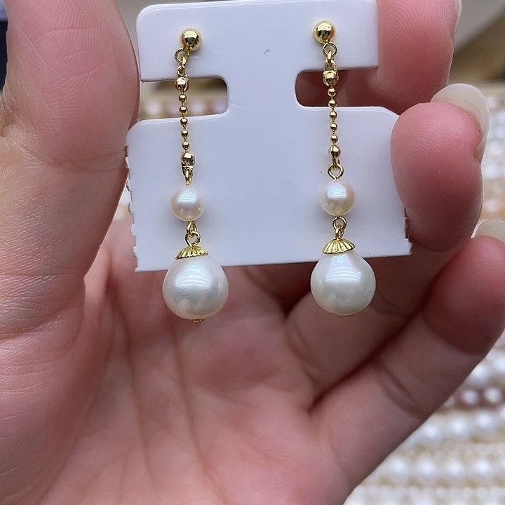 颈饰银S925镶嵌淡水珍珠