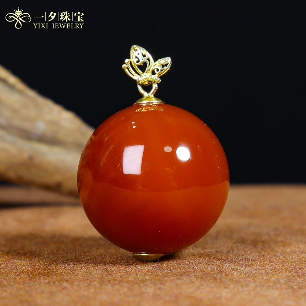 【一夕珠宝】S925银满肉火焰纹玛瑙吊坠︱九紫离火必带丨多样性发一