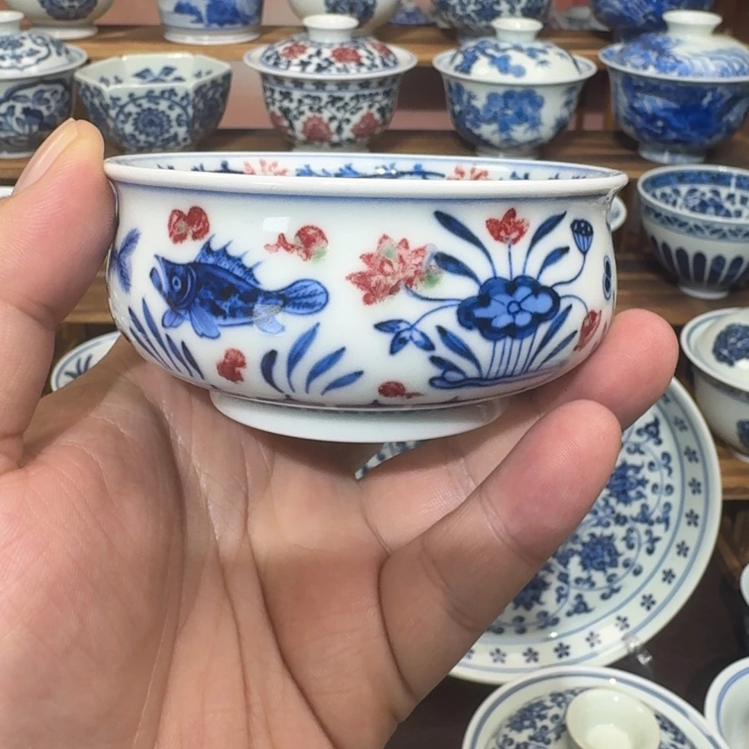 瓷片陶瓷纯手工手绘瓷瓷