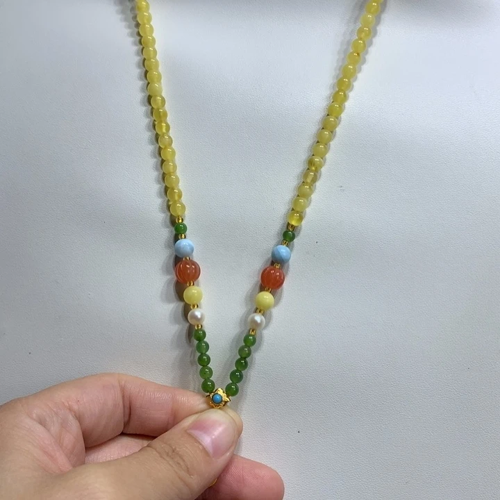 蜜蜡未镶嵌颈饰特价4.7mm