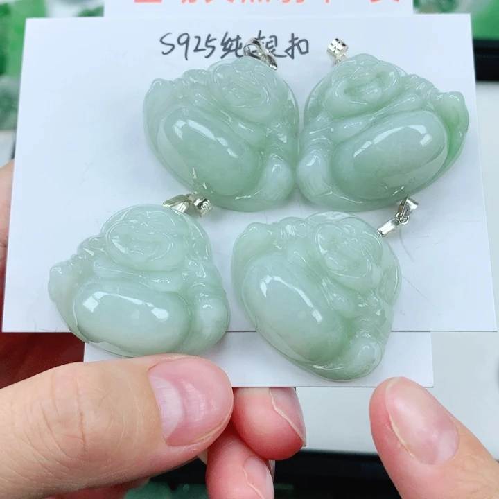 翡翠挂件银S925镶嵌多样性发其1