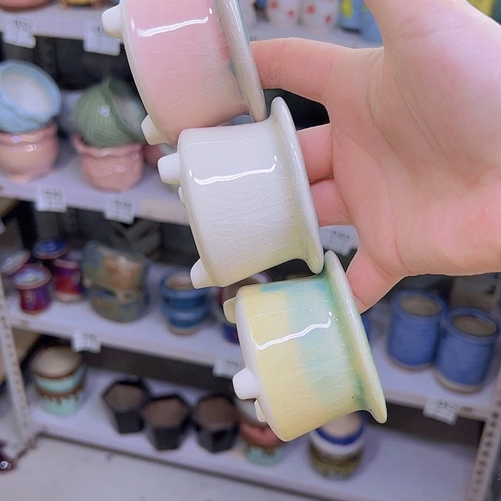 红陶陶瓷花盆当场满12包邮