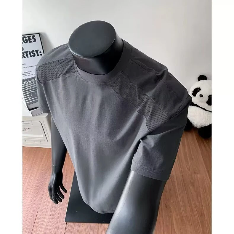 运动短袖男士薄款夏季速干T恤吸汗冰丝跑步男士夏季冰丝速干防晒