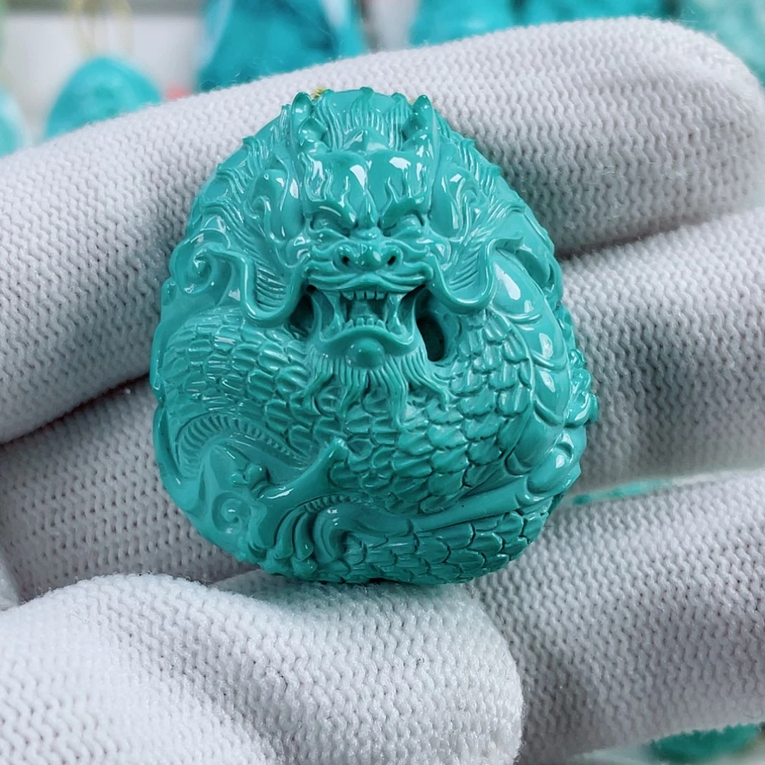 绿松石未镶嵌车挂