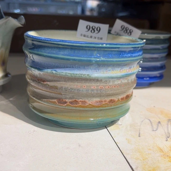 口10 手工花盆满30包邮