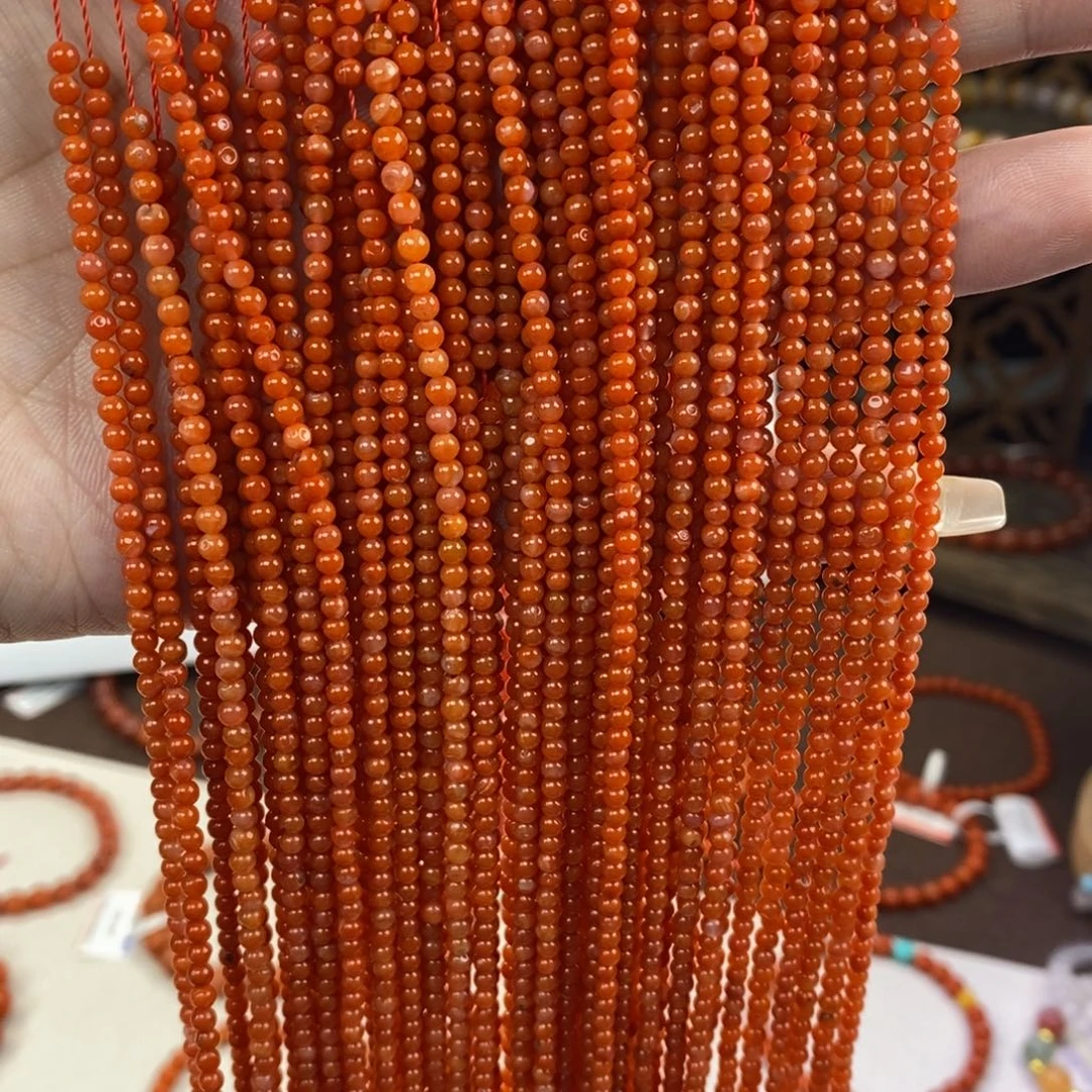 南红玛瑙未镶嵌手链