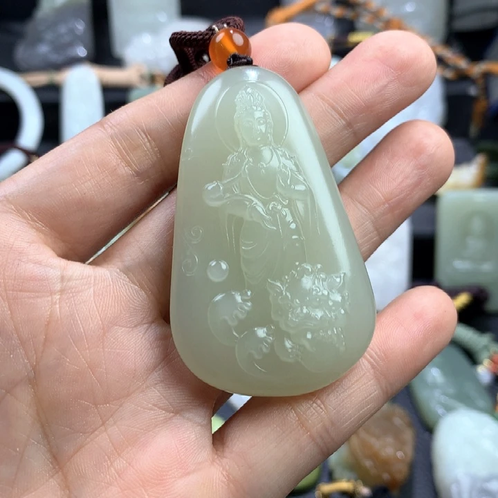 和田玉未镶嵌颈饰