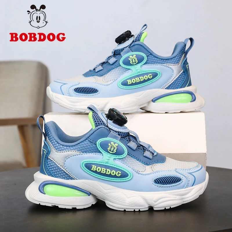 巴布豆2025秋季新款女童鞋儿童运动鞋男童网面透气休闲鞋子跑步鞋