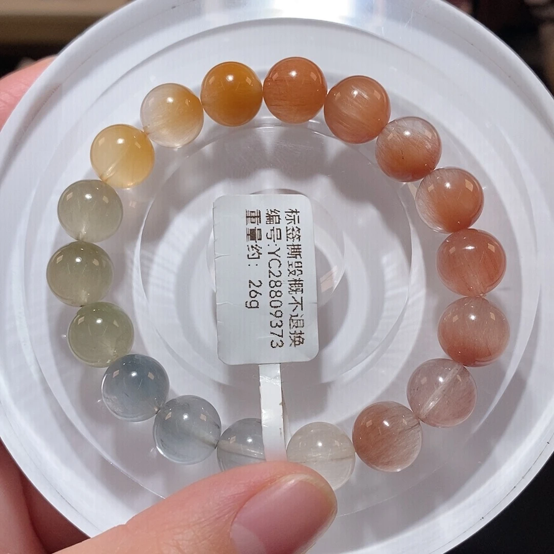 水晶手链未镶嵌F彩兔毛10