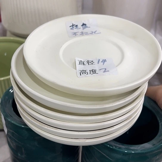 多肉绿植陶瓷花盆9.9包邮，有孔