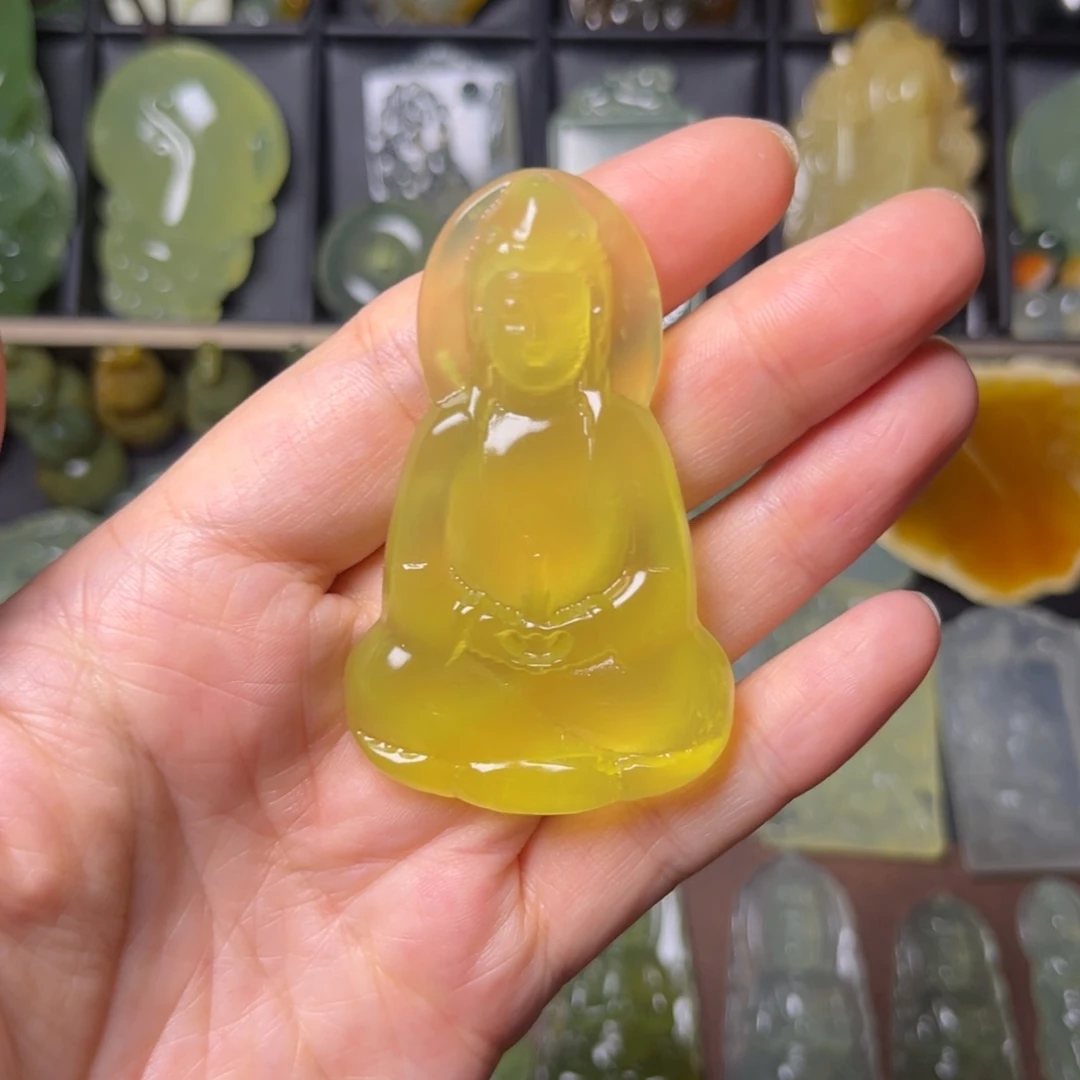 蛇纹石玉未镶嵌吊坠(不含链)