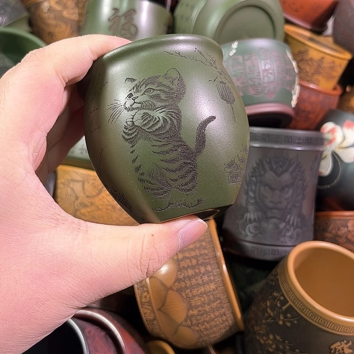 茶杯紫砂全手工紫砂主人杯