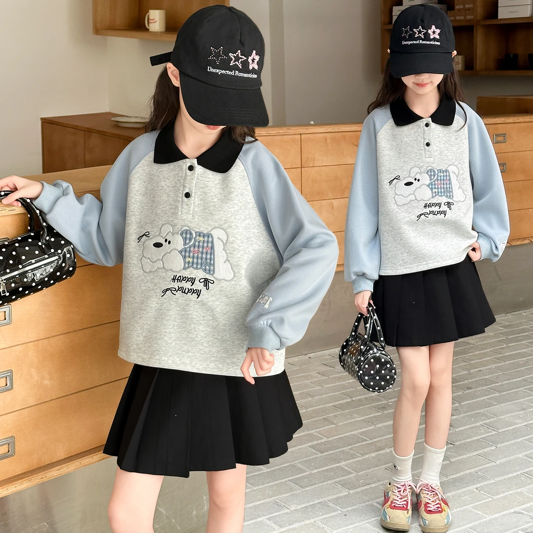 女童秋款卫衣2025新款儿童秋季洋气网红休闲上衣女孩时髦长袖衣服