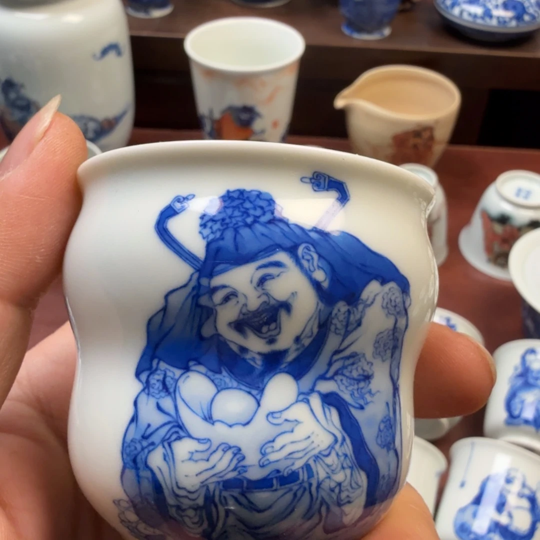 现代景德镇全手工全手绘茶器热**民