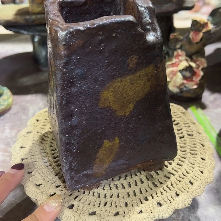 2福利手工粗陶高温花盆