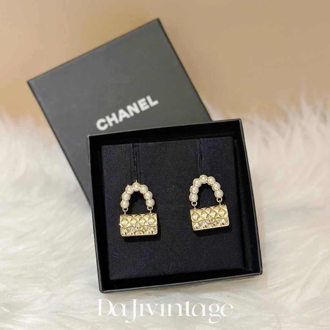 99新 Chanel/香奈儿 24期/大吉中古/Chanel香奈儿珍珠包包耳钉