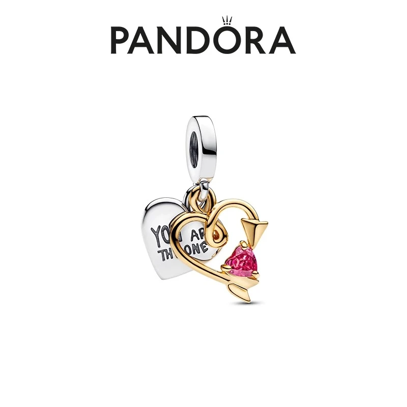 PANDORA/潘多拉 925银合成锆石银制品 你是唯一可镌刻吊饰百搭