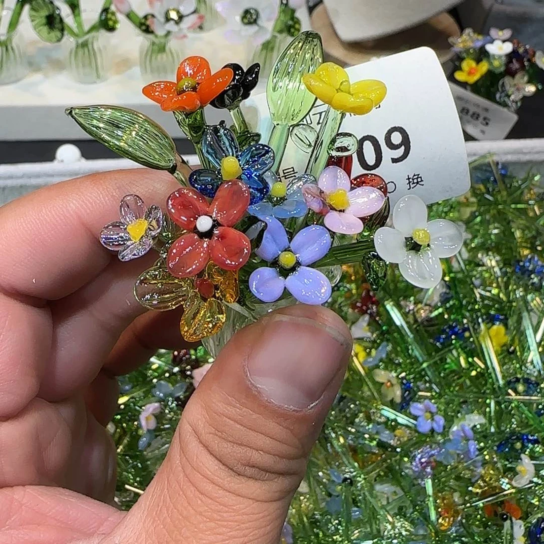 琉璃手工艺品909插花