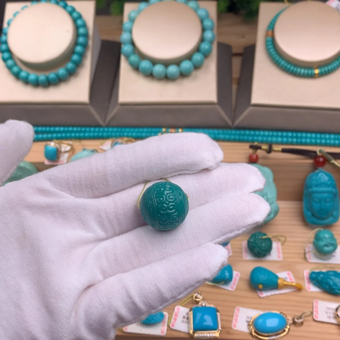 未镶嵌绿松石珠宝奇石18.7