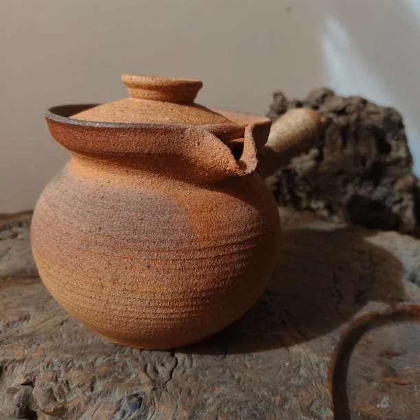 云南粗陶柴烧纯手工900毫升左右煮茶烤茶煮奶熬粥罐