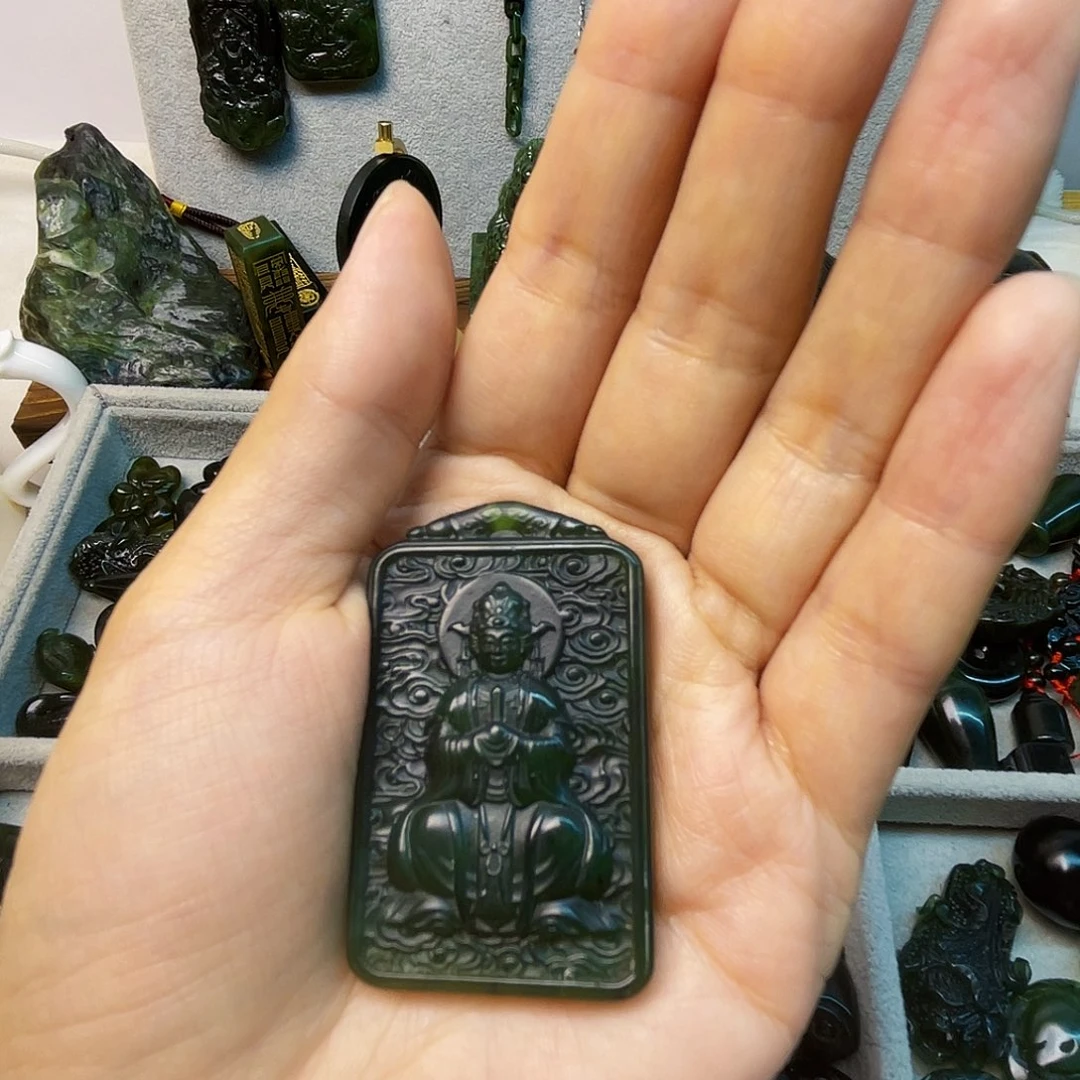 蛇纹石玉合金颈饰