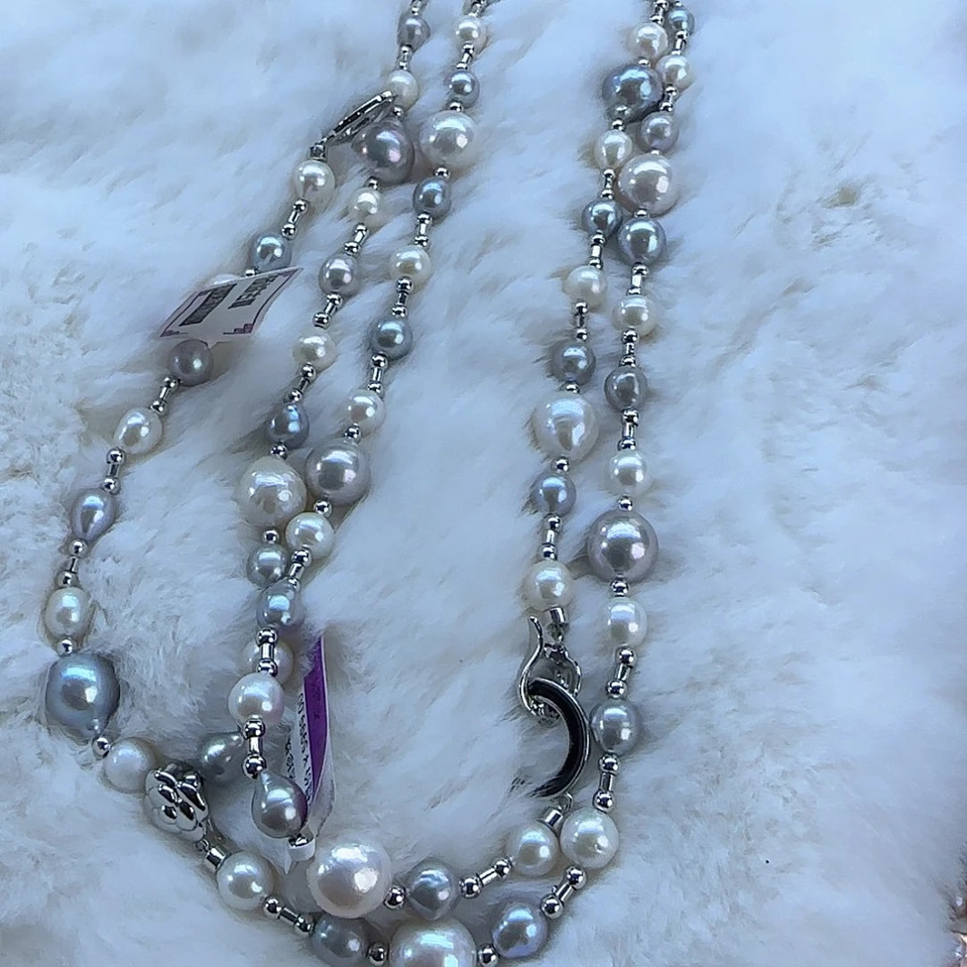 未镶嵌项链定制多样性发货发其一64淡水珍珠