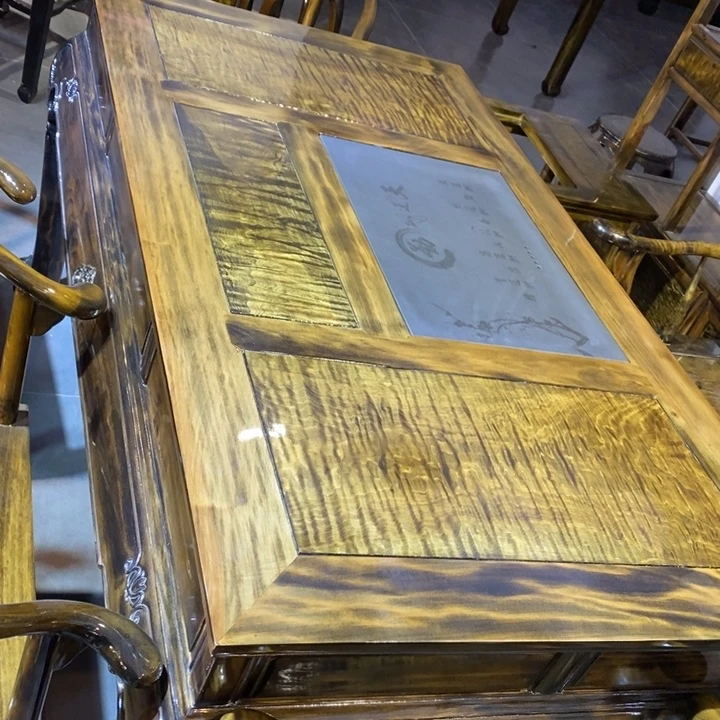 楠木茶桌1.58m七件套