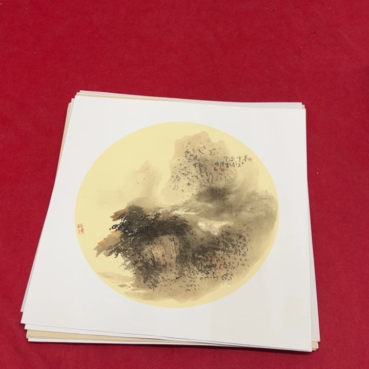 国画花鸟等图案为主的