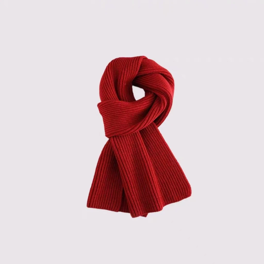 “中国红”氛围针织小围脖MK5A167