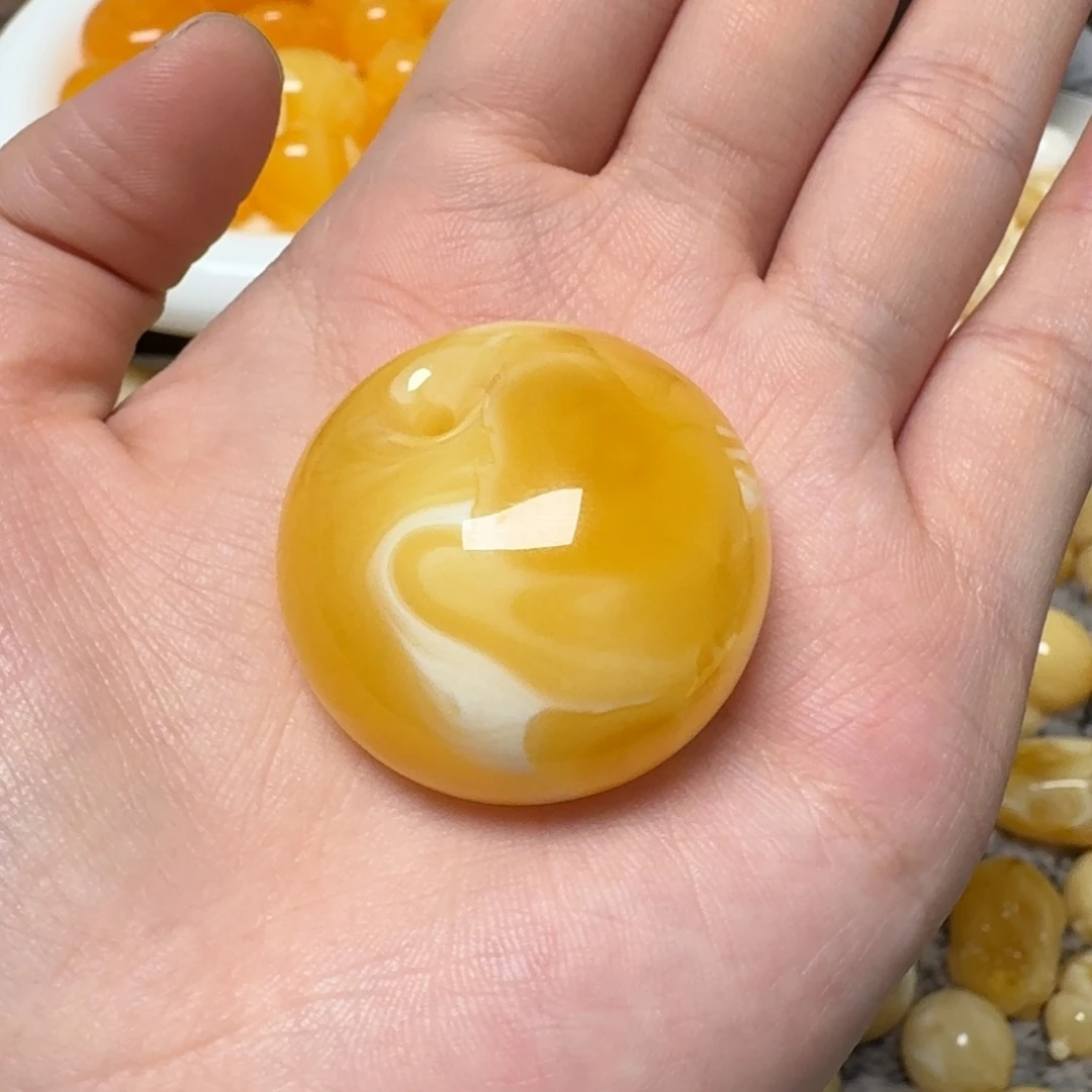 琥珀未镶嵌裸石蜜蜡公主扣