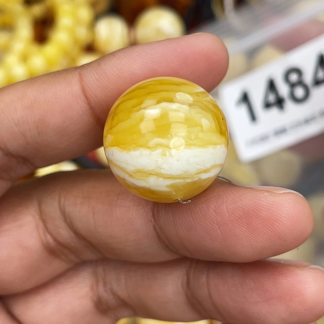 蜜蜡未镶嵌珠宝奇石粉21.5