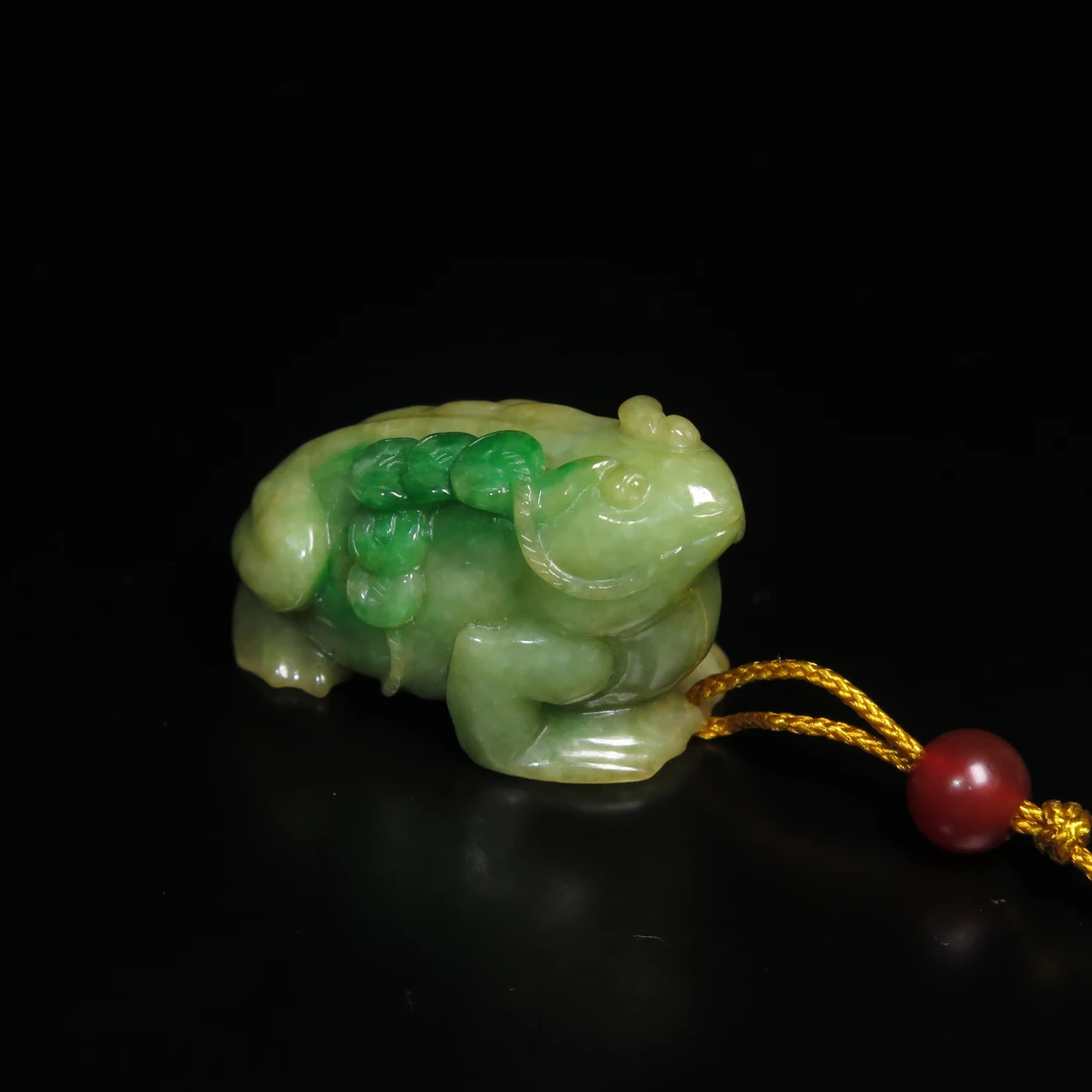 清代翡翠三足蟾/MZ027795/翡翠/民族文物