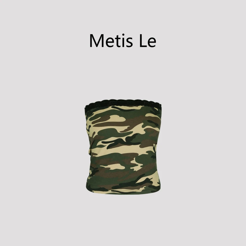 lele 原创设计师款迷彩抹胸内搭 250702MX