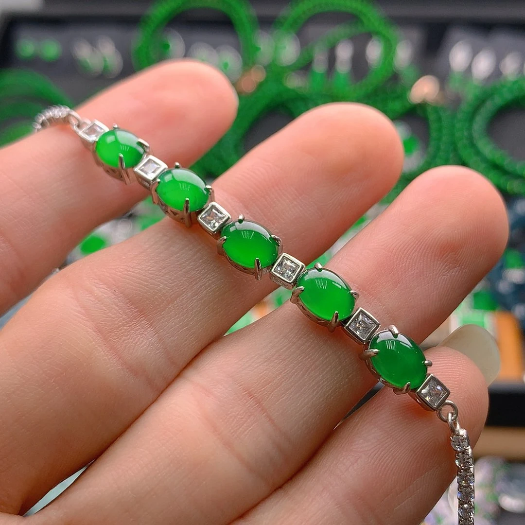 未镶嵌手链翡翠翡翠