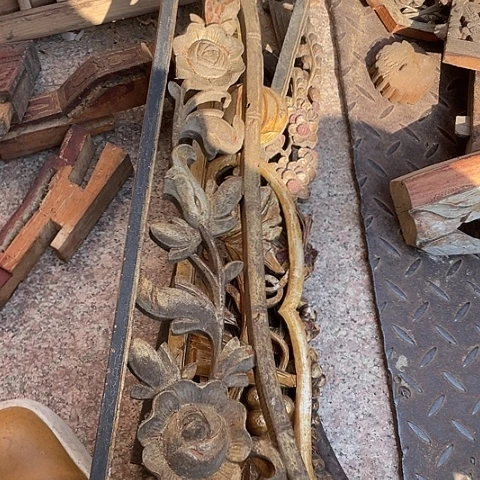 香榧木孝****伟5个孤品木雕50