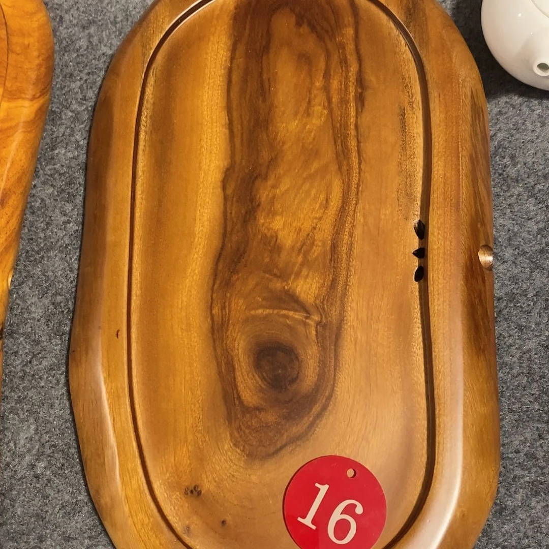 香樟木自然随形茶盘39×23