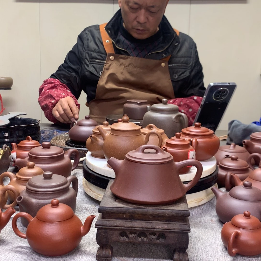 茶壶清水泥柱础180 C半手工制作