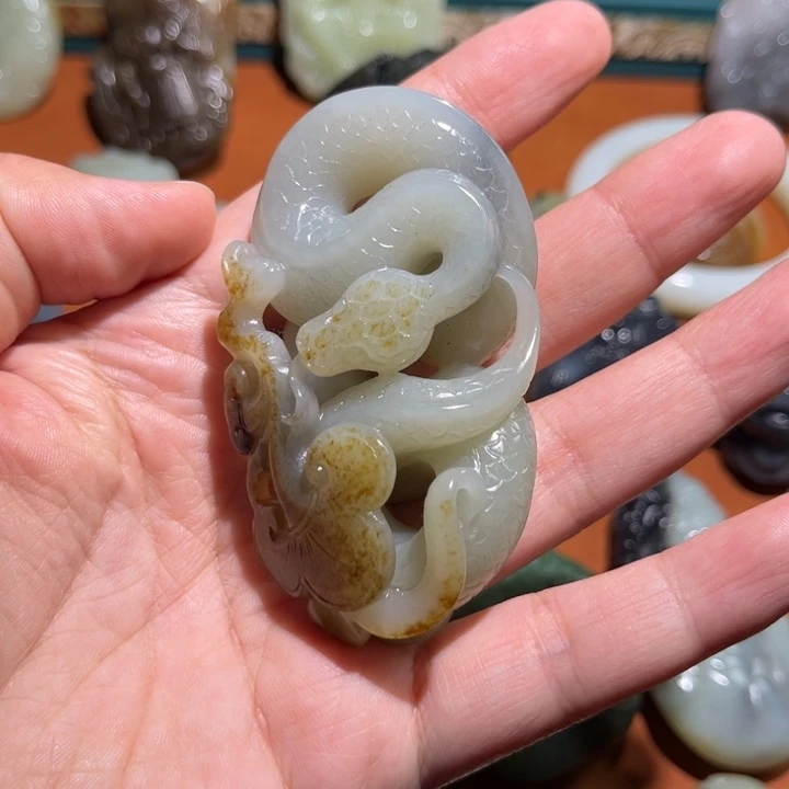 和田玉把件未镶嵌小**光